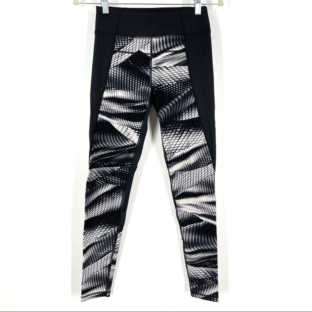 Calvin Klein Performance‎ Black White Leggings Moisture Wicking Size Small